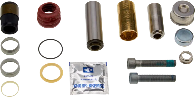 03434382000 Opravárenská sada brzdového třmenu; vodící čepy; Knorr - SB, SN; 1 kolo