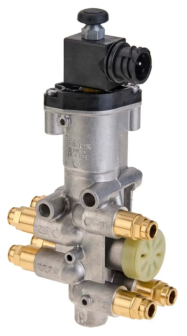 352080001 Ventil zvedací nápravy; ILAS®-E; elektrický; 7xPTC 8x1mm; 24 V